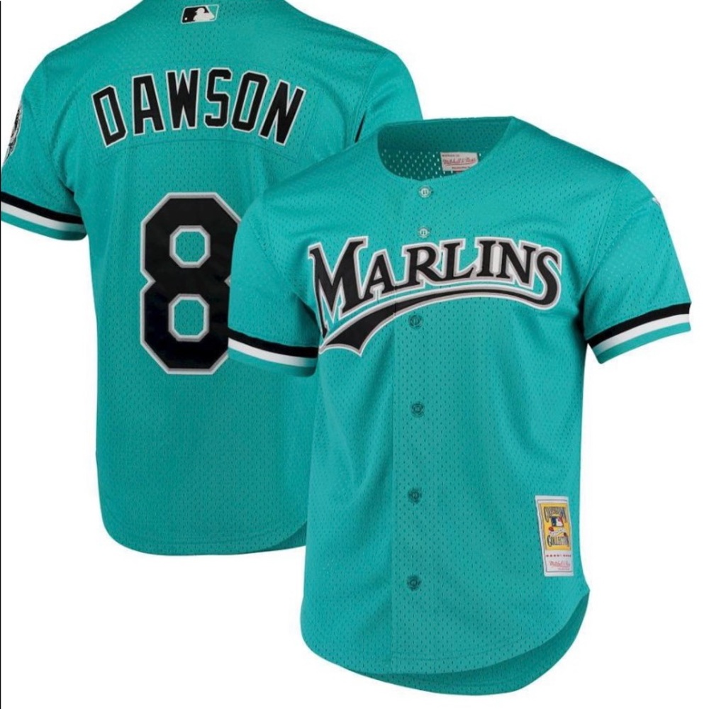 Turquoise Dawson #8 Jersey medium size